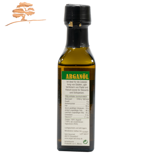 Original Argan Speiseöl, 100 % reine Qualität, 100 ml