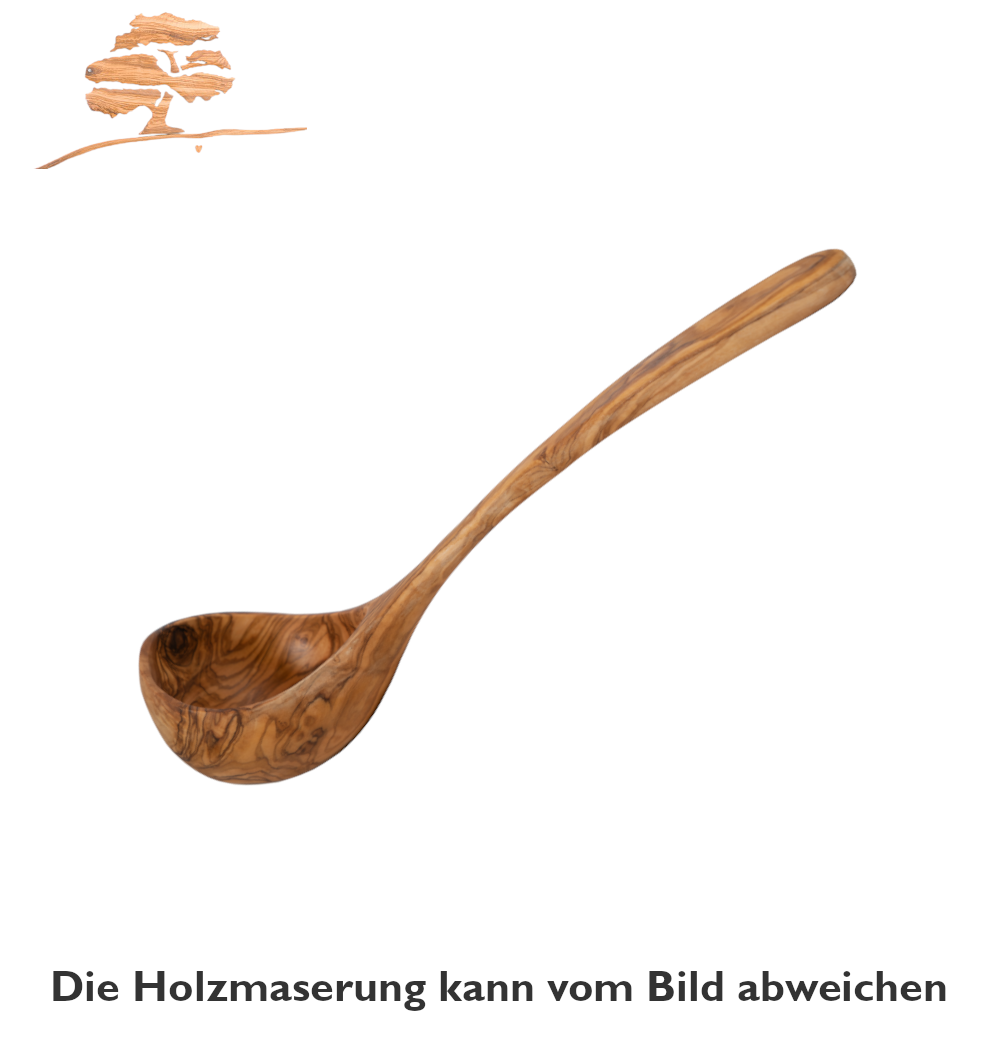 Schöpfkelle aus Olivenholz Größe M