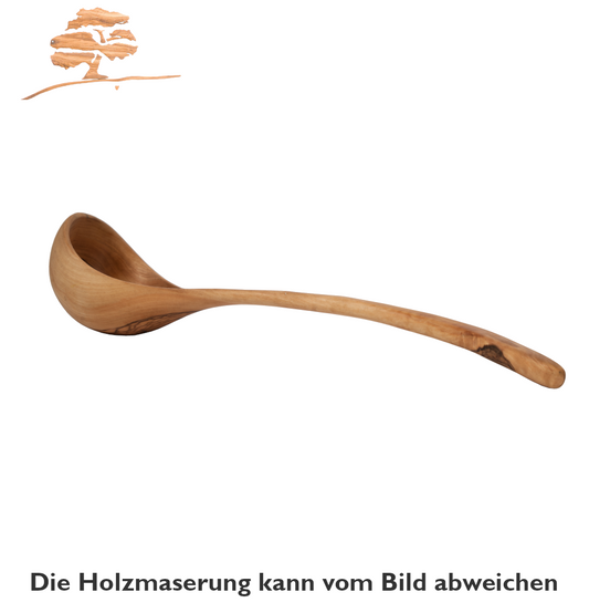 Schöpfkelle aus Olivenholz Größe L