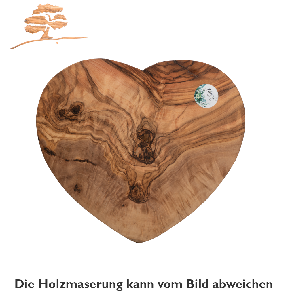Herz Oliven Brett Gr. M