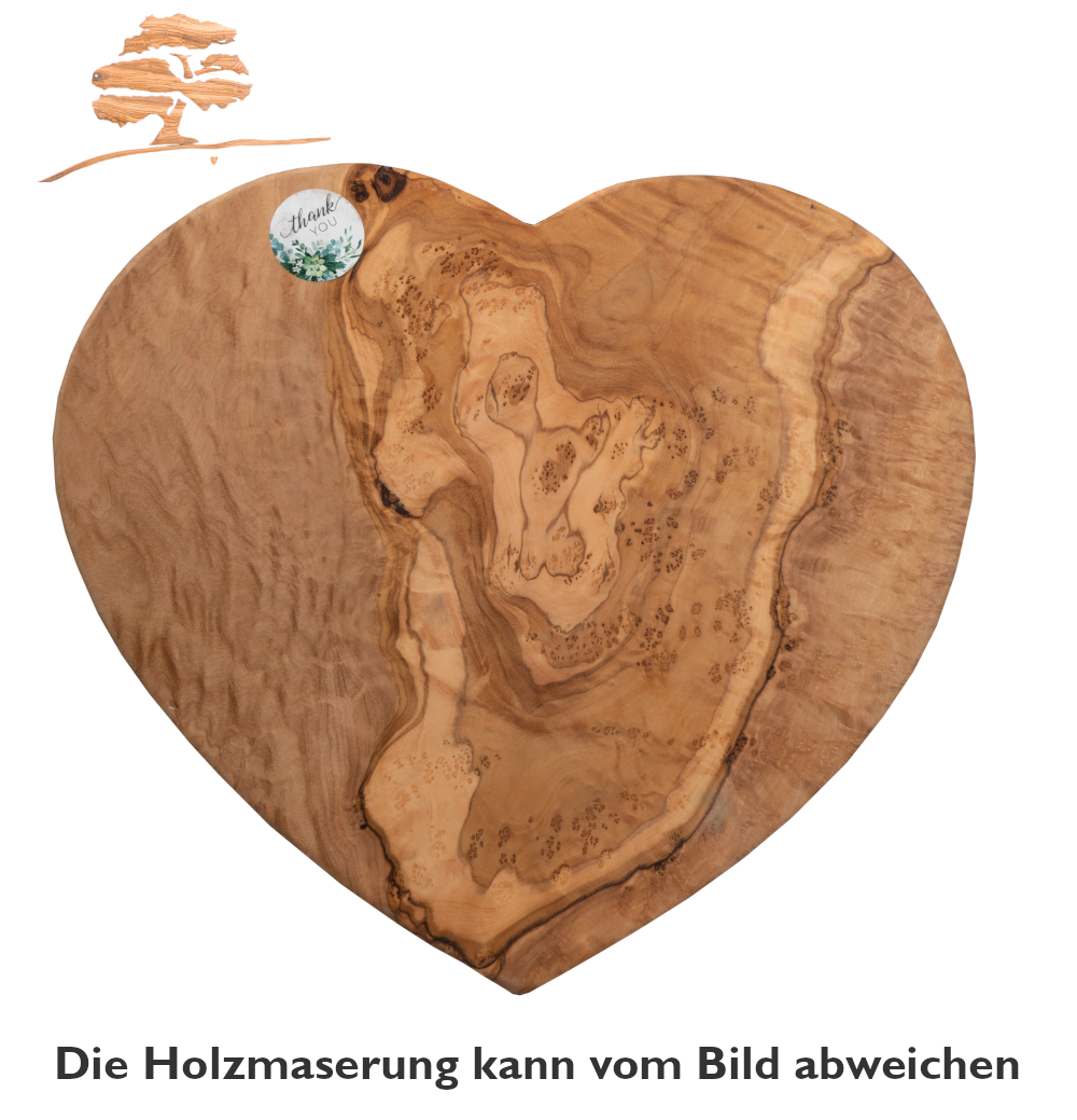 Herz Oliven Brett Gr. L