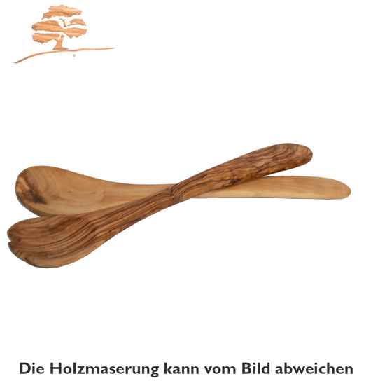 Salatbesteck aus Olivenholz