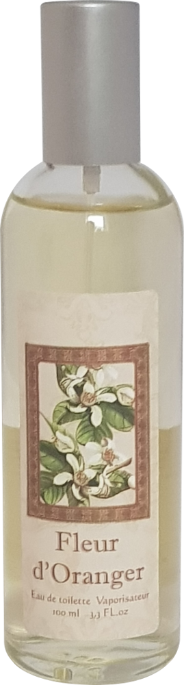 Eau de Toilette Orangenblüte (Fleur d`Oranger) mit pflanzlichen Duftstoffe, 100ml