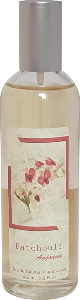 Eau de Toilette Patchouli Vanille (Anjouan) mit pflanzlichen Duftstoffen, 100ml